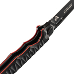 Складной нож Аватар-М Black Red на подшипниках с толкателем,сталь D2 титановое покрытие, 334-709404