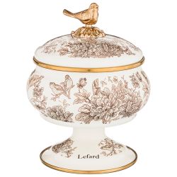 САХАРНИЦА LEFARD ЭМАЛИРОВАННАЯ НА НОЖКЕ 0,85Л
