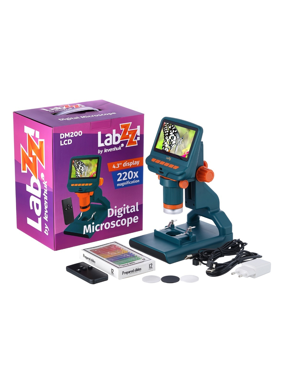 Микроскоп цифровой Levenhuk LabZZ DM200 LCD