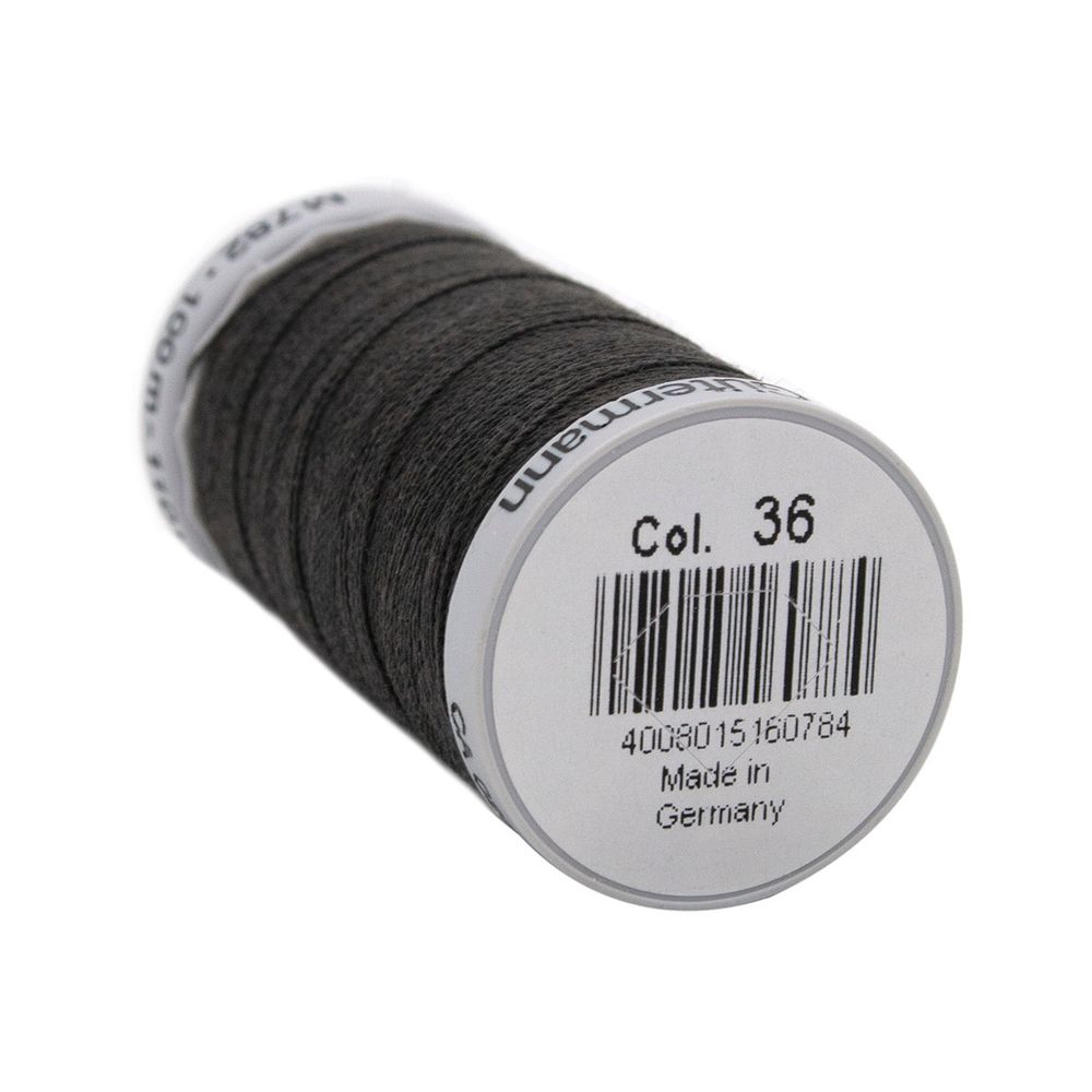 Нитки суперкрепкие Gutermann Extra Strong M782 №40 (100 метров), 5 кат. | 036 серый
