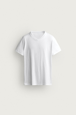 ФУТБОЛКА RELAXED FIT С V-ОБРАЗНЫМ ВЫРЕЗОМ — ZARA