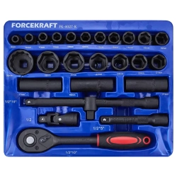 Набор инструментов 26пр. 1/2''(6гр.) FORCEKRAFT FK-4027-K