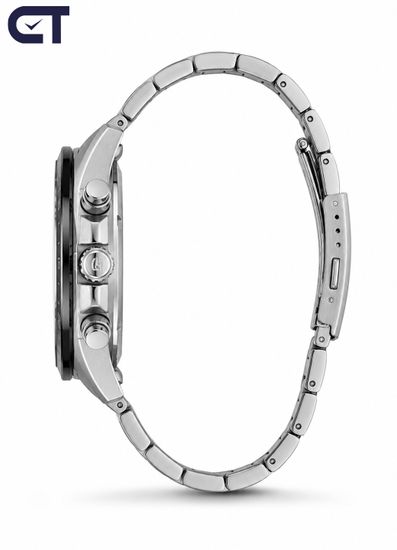 CASIO EFV-620D-1A4VUDF EDIFICE мужские наручные часы — массивный хронограф с чёрным циферблатом и оранжевыми акцентами