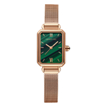 GEMMA GIRL Quartz Movement Steel Strap Watch Women"s Watch Green Dial