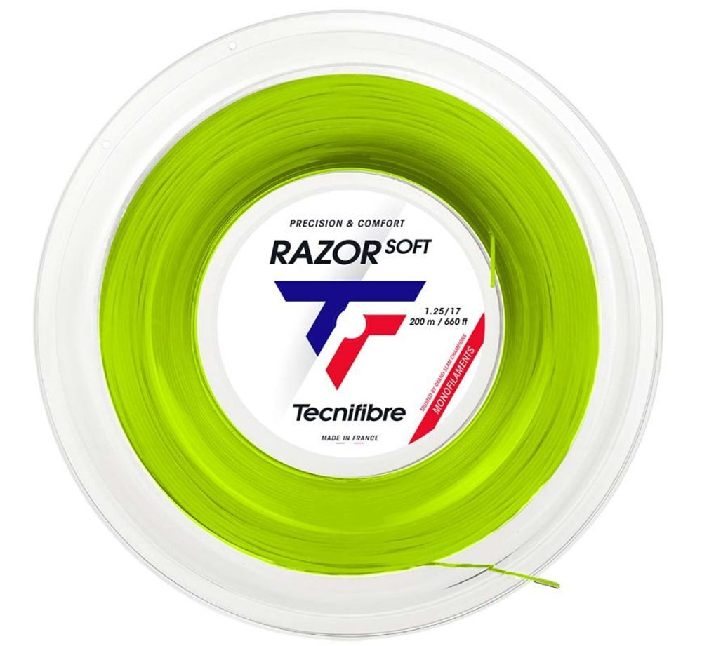 Теннисные струны Tecnifibre Razor Soft (200 m) - зеленый