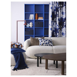 IKEA PERSIKOTRÄD  (ИКЕА ПЕРСИКОТРЭД)  -  Наволочка декоративная - синий/лист 40x58 см