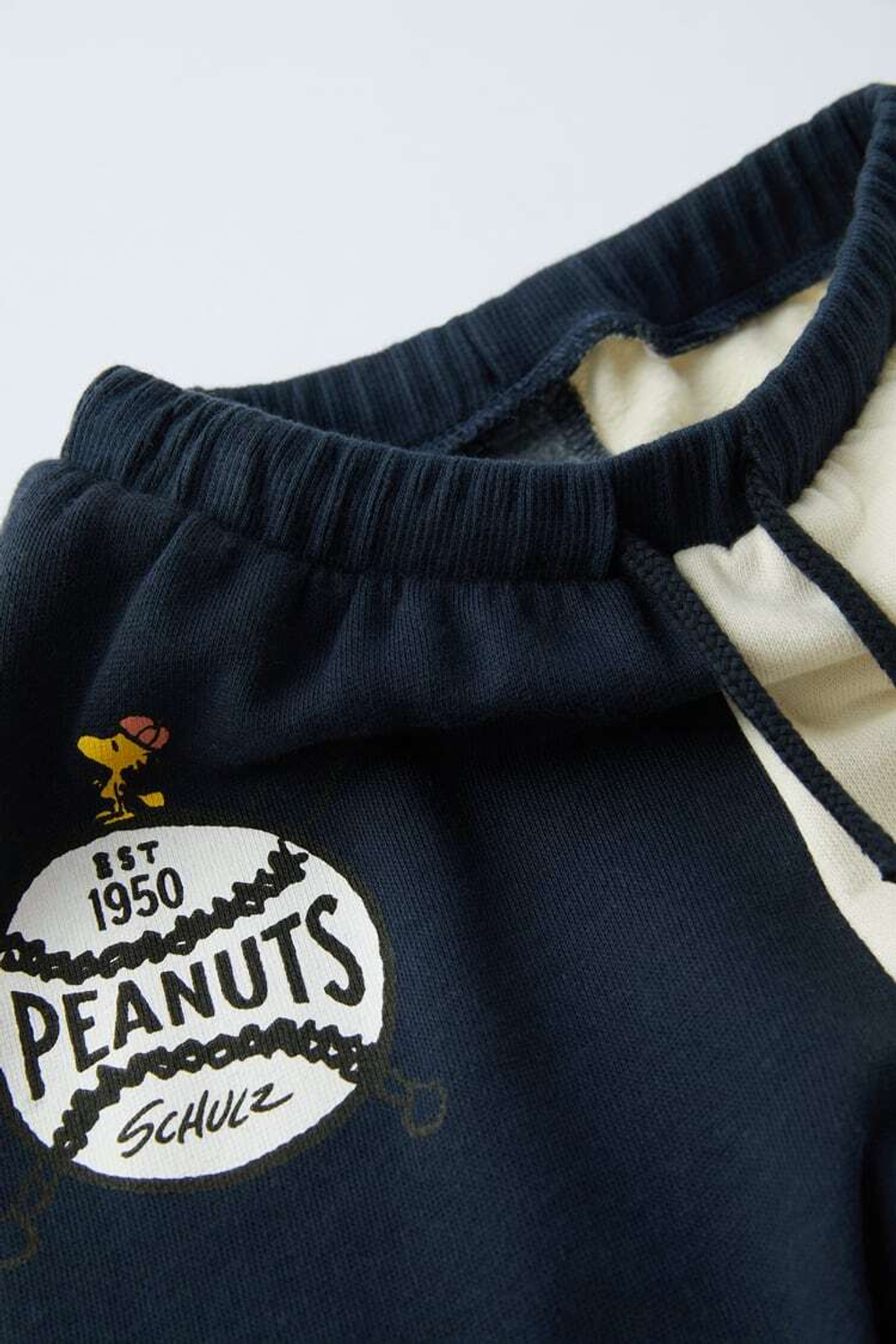 ZARA БРЮКИ С ПРИНТОМ SNOOPY PEANUTS™, МОРСКОЙ СИНИЙ