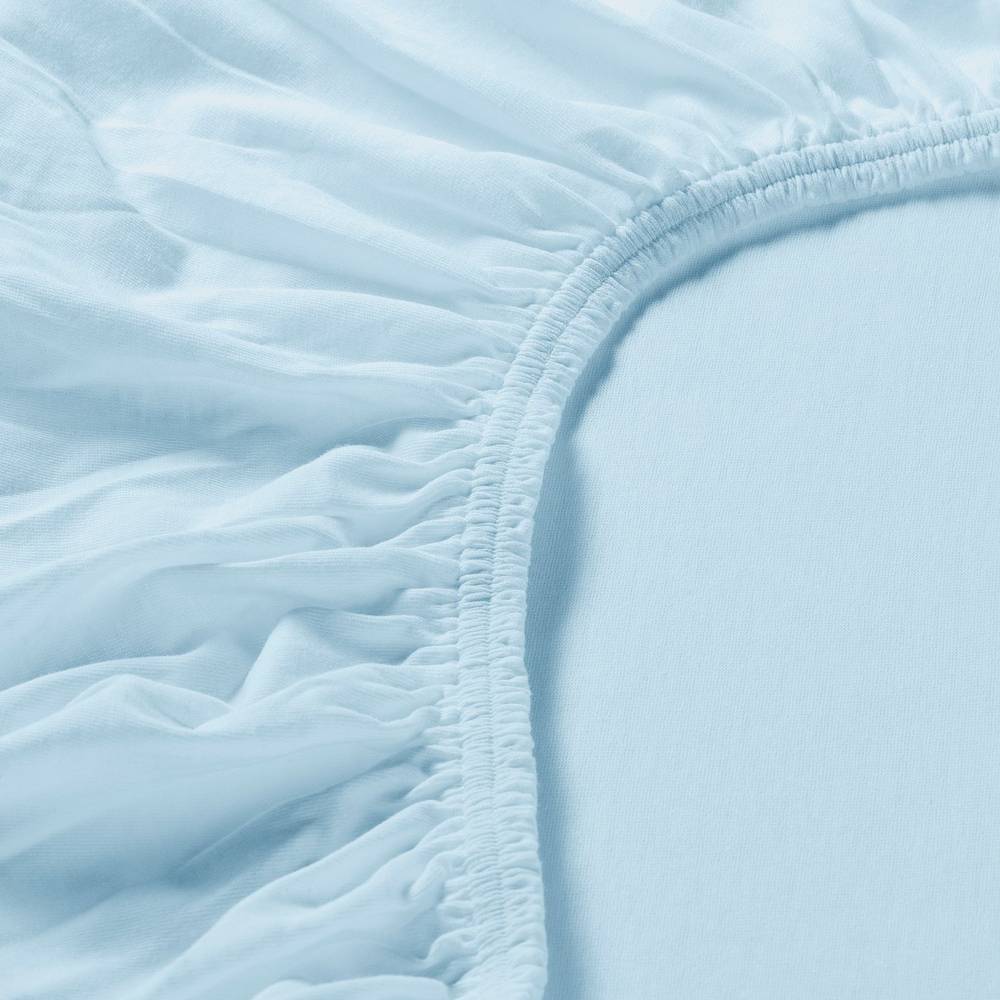 IKEA VÅRVIAL  (ИКЕА ВОРВИАЛ)  -  Простыня на резинке - светло-синий 140x200 см