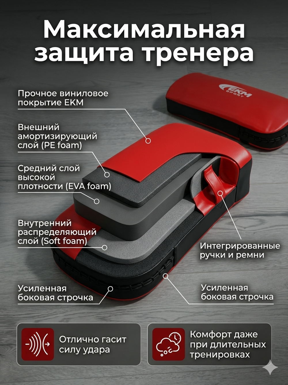 Макивара щит ekm sport