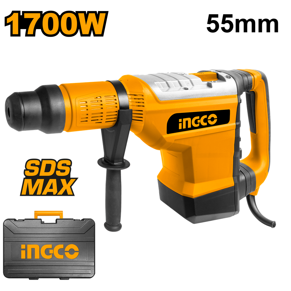 Перфоратор SDS-Max INGCO RH1700558 INDUSTRIAL 1700 Вт 5-19 Дж Перфоратор SDS-Max INGCO RH1700558 INDUSTRIAL 1700 Вт 5-19 Дж