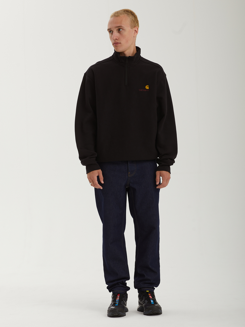 Мужская Толстовка Half Zip American Script