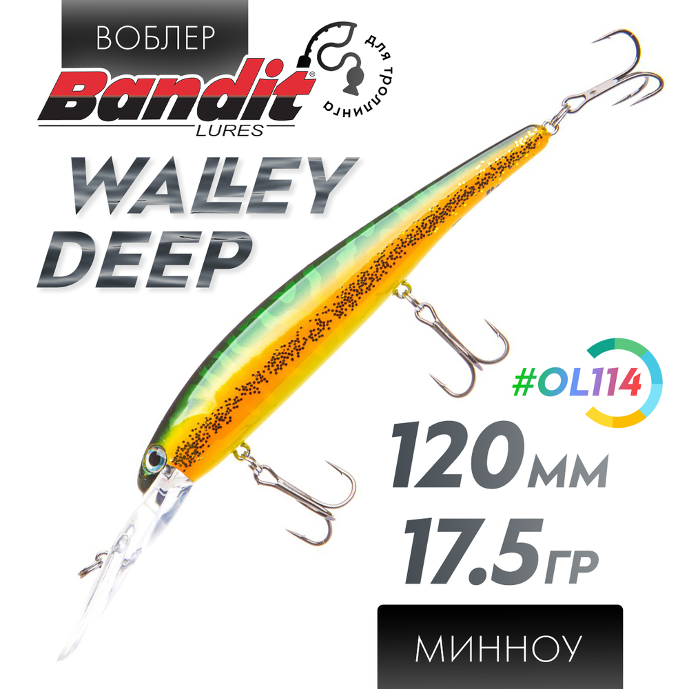 Воблер Bandit Walleye Deep (120мм, 17.5гр)