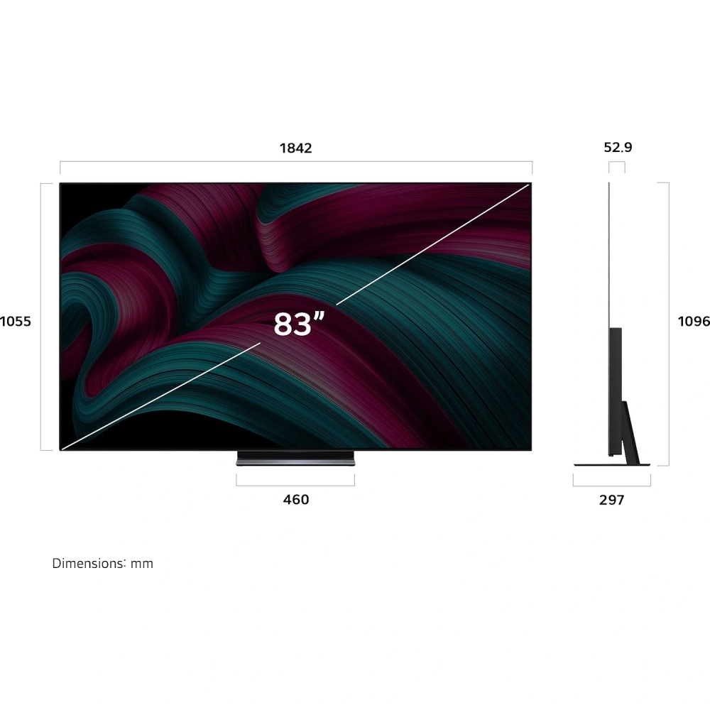 Телевизор LG OLED83C5RLA.ARUG 83" 4K UltraHD черный