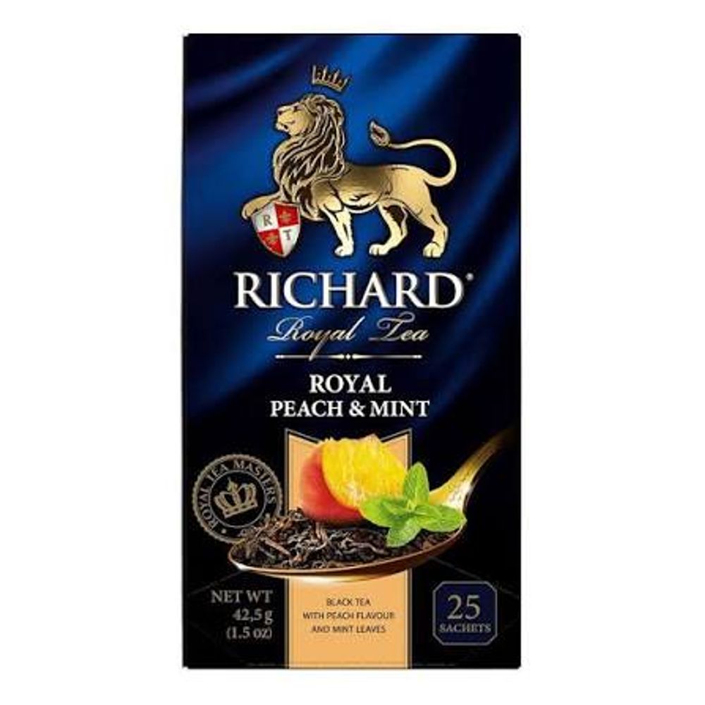 Чай Richard Royal Peach & Mint пакетированный 42.5 г