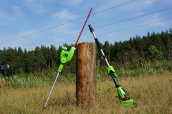 Кусторез штанговый аккумуляторный GREENWORKS G40PHA 40В,51см,без АКБ и ЗУ (2300407)