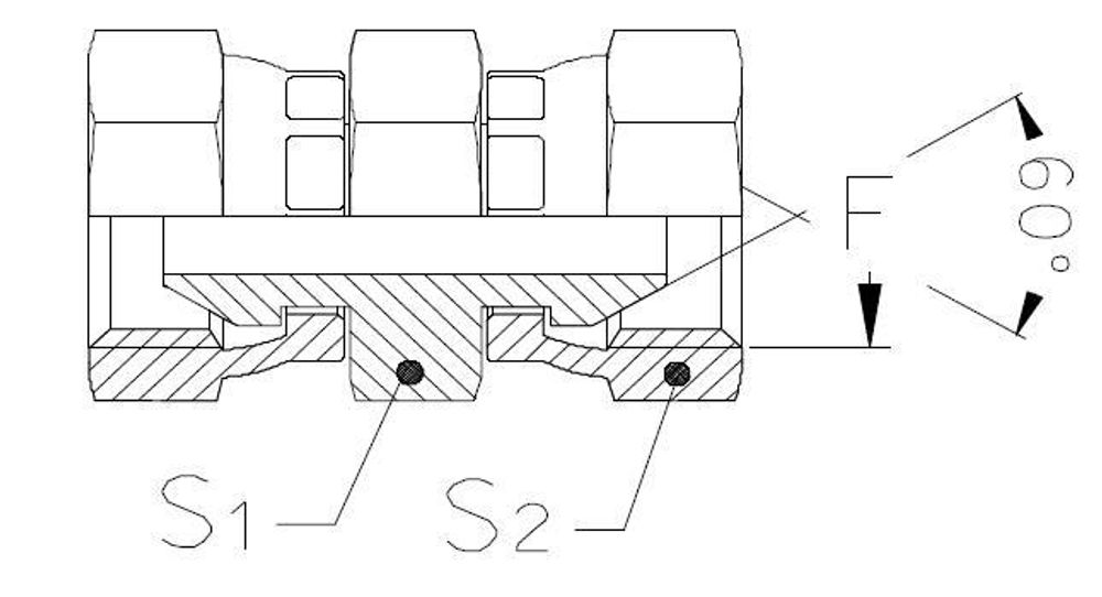 Соединение PS BSP 1/2" BSP 1/2"