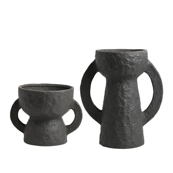 Ваза Amphora высота 20 см, черная