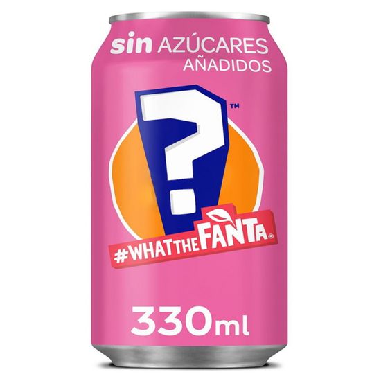 Газированный напиток Fanta WTF с секретным вкусом - красная (без сахара), 330 мл