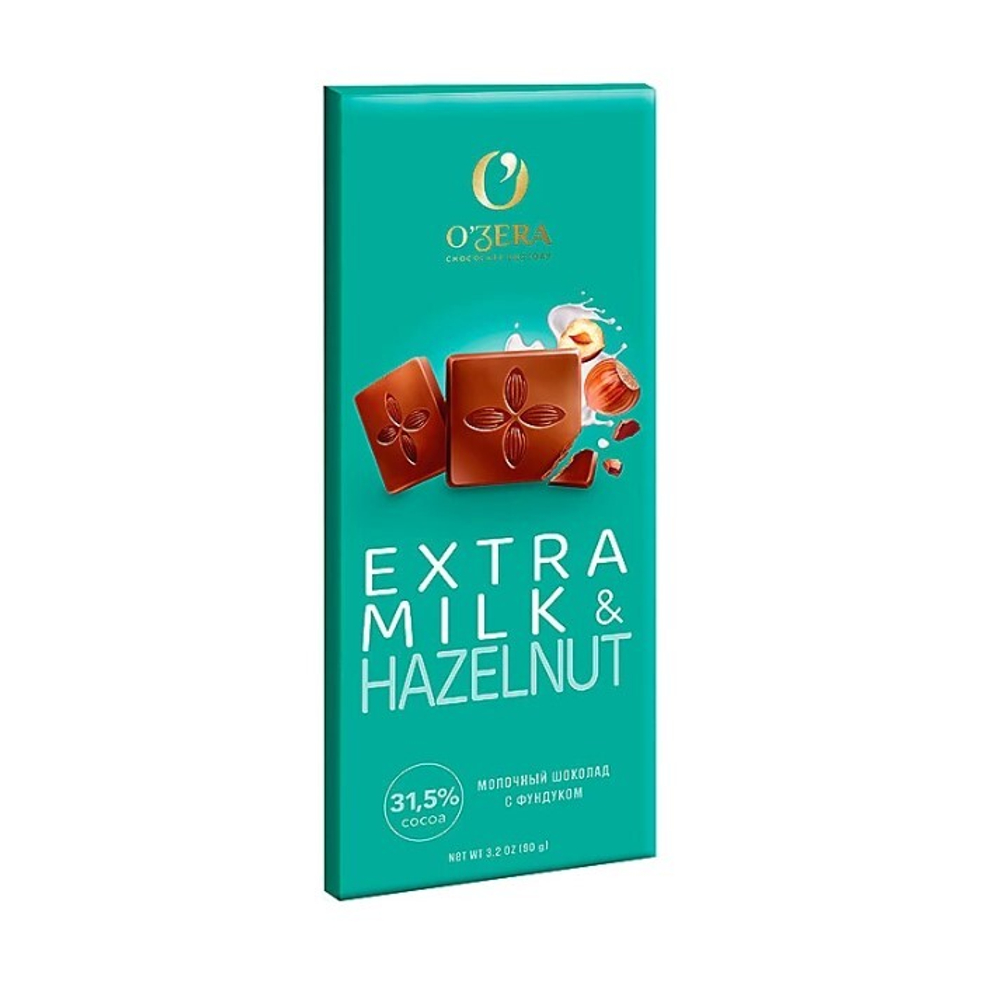 Шоколад молочный Extra milk &amp; Hazelnut, 90 г