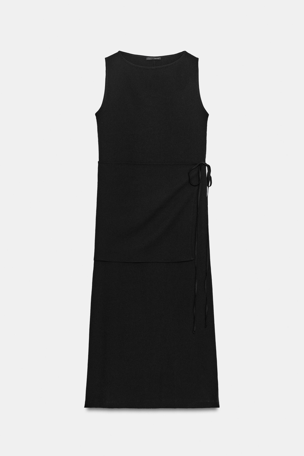 ПЛАТЬЕ БЕЗ РУКАВОВ С КУШАКОМ — ZARA