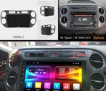 Магнитола для Volkswagen Tiguan 2011-2017 (рамка серая) - Kuberg OL-9908-2 QLed, Android 12, Быстрая, CarPlay, 4G SIM-слот