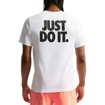 Мужская теннисная футболка Nike Sportswear Just Do It - white/black