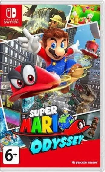 Super Mario Odyssey (Nintendo Switch, Полностью на русском языке, Б/У, Без обложки)