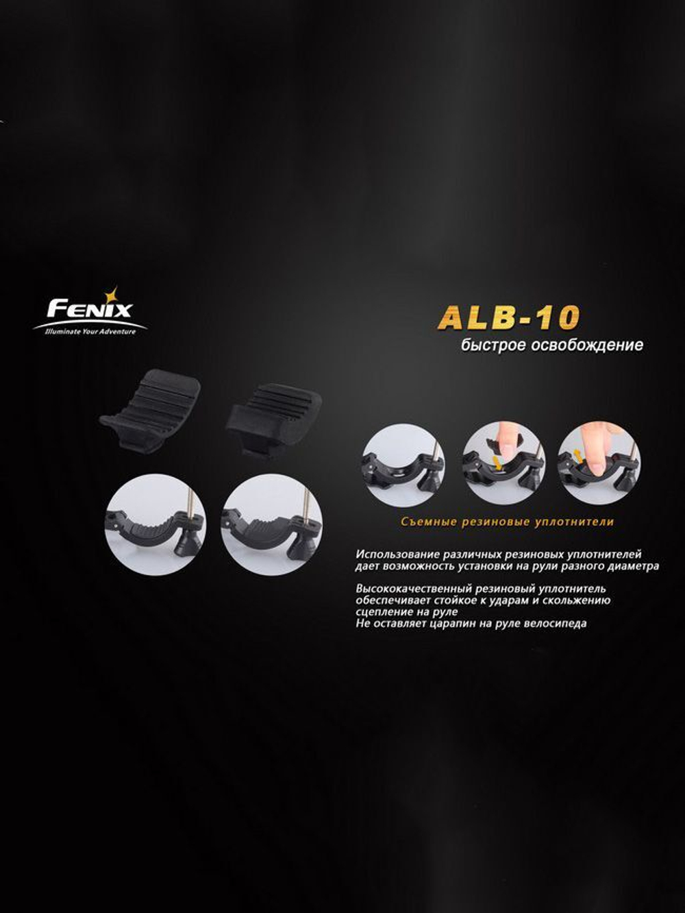 Крепление Fenix велосипедное ALB-10