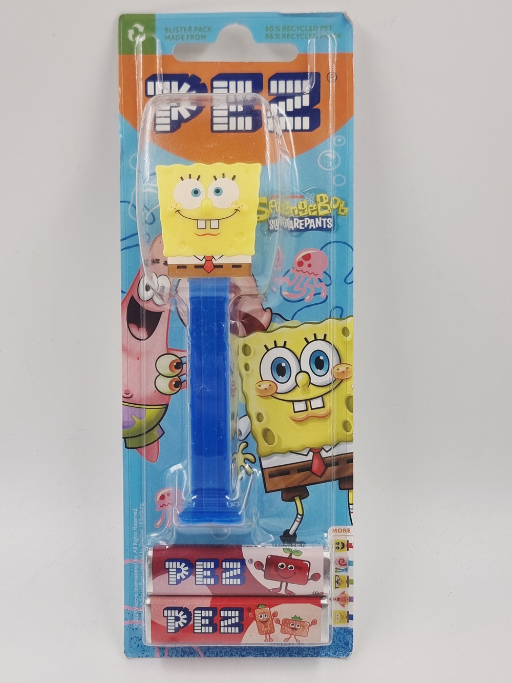 Конфеты PEZ с игрушкой, 2 набора с конфетами по 8,5 г и 1 игрушка-диспенсер (Австрия)