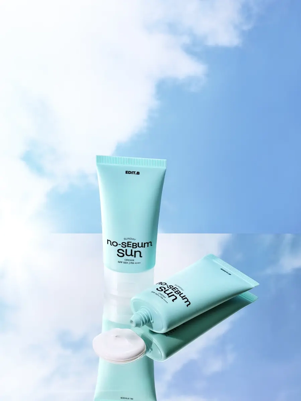 Edit.B Солнцезащитный крем для жирной и комбинированной кожи SPF50 Sunday No Sebum Sun Cream 50 мл