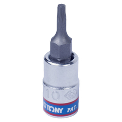 KING TONY (203310) Насадка (бита) торцевая 1/4", L = 37 мм, TORX, T10