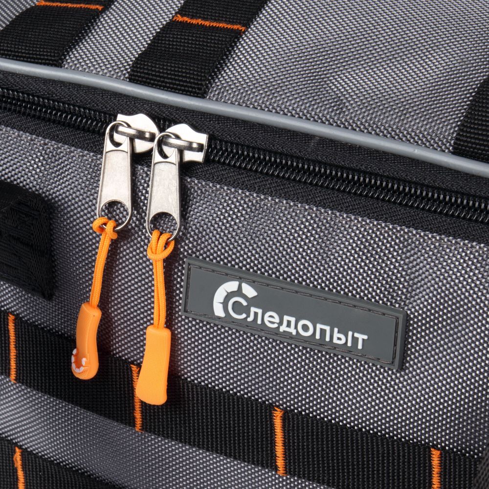 Сумка рыболовная "СЛЕДОПЫТ" Base Lure Bag XL, 38х26х25 см, цв. серый, без коробок/5/