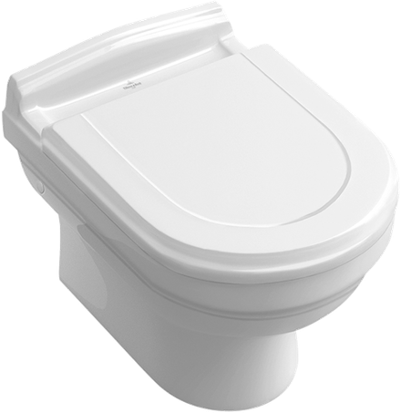 Унитаз подвесной Villeroy &amp; Boch Hommage, альпийский белый CeramicPlus 6661B0R1