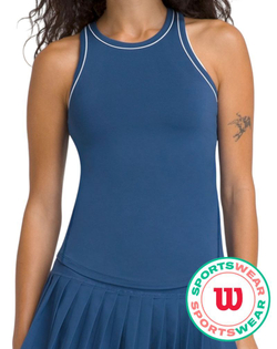 Женский теннисный топ Wilson Fieldhouse Tank Lite - court blue
