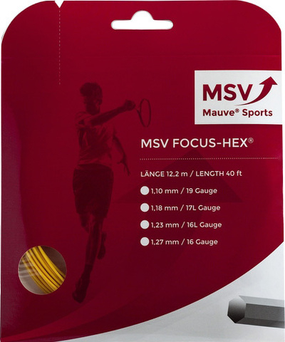 Теннисные струны MSV Focus Hex (200 m) - silver