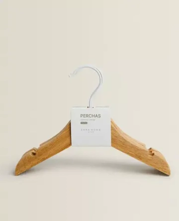 ZARA HOME ДЕТСКИЕ ВЕШАЛКИ ИЗ ДЕРЕВА (НАБОР ИЗ 3 ШТ.), СВЕТЛО-БЕЖЕВЫЙ