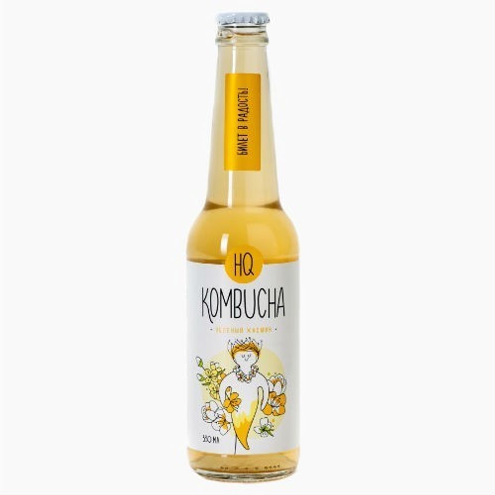 Комбуча HQ Kombucha Зеленый жасмин 330 мл