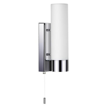 2660/1W DROPS ODL14 509 хром/белый Настенный светильник с выкл IP44 E27 40W 220V TINGO