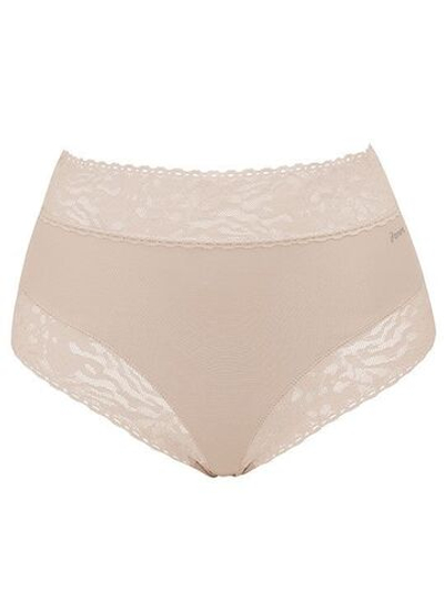 Высокие трусики-слипы с кружевной отделкой Soft lace (Размер: M) (Цвет: черный)
