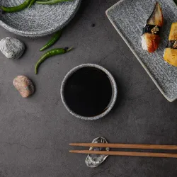 Соусник 60 мл d 8,8 см h2,3 см круглый фарфор Stone Untouched Taiga P.L. Proff Cuisine [1]
