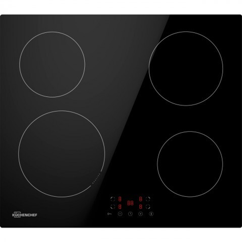 Варочная панель Kuchenchef KHI601 индукционная, 4 конфорки, стеклокерамика, черный