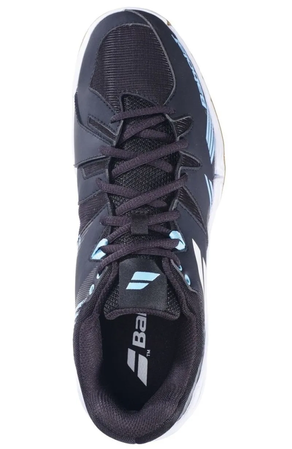 Мужские кроссовки для сквоша/бадминтона Babolat Shadow Spirit Men - black/light blue
