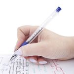 Ручка гелевая с грипом STAFF "EVERYDAY" GP-191, 1шт, СИНЯЯ, корпус прозрачный, узел 0,5 мм, линия письма 0,35 мм, 141822