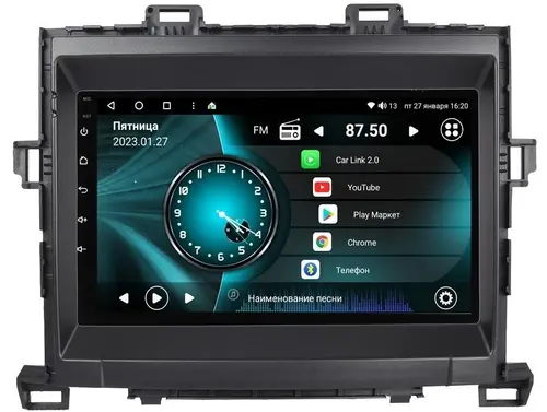 Магнитола для Toyota Alphard H20, Vellfire 2008-2014 (менее 10 динамиков) - Vaycar VA77-0698 на Android 13, Быстрая, 4G SIM-слот