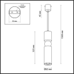 4073/5L ODL Подвес GU10 LED 1*5Вт IP20 L-VISION