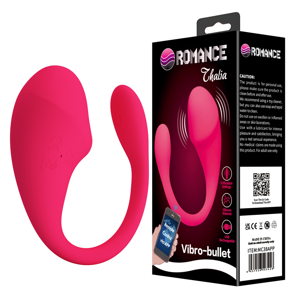 Виброяйцо с управлением через приложение Romance USB MC38APP