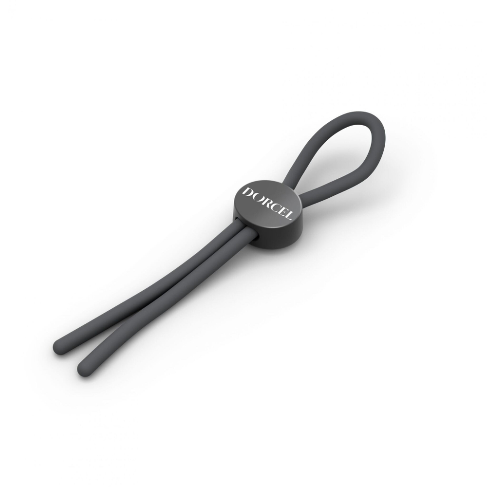 Серое эрекционное лассо на пенис Mr Dorcel (Цвет: серый)
