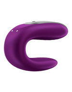 Фиолетовый вибромассажёр для пар Satisfyer Double Fun (Цвет: фиолетовый)