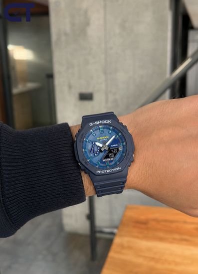 CASIO GA-2100AS-2ADR G-SHOCK мужские наручные часы — восьмиугольная G-SHOCK в цветах летнего оазиса