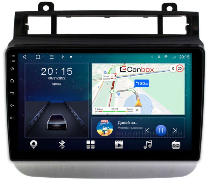 Магнитола для VW Touareg 2010-2018 (RCD550, поддержка подогревов) - CanBox 9476 Android 10, SIM-слот